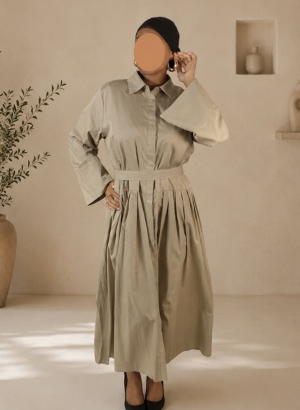 Robe Chemise Kaki