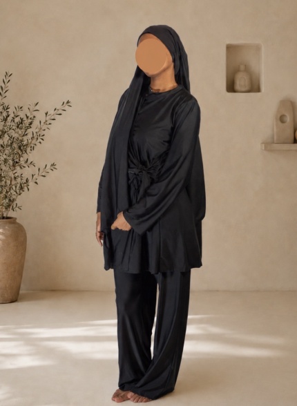 Burkini à noué 3 pièces