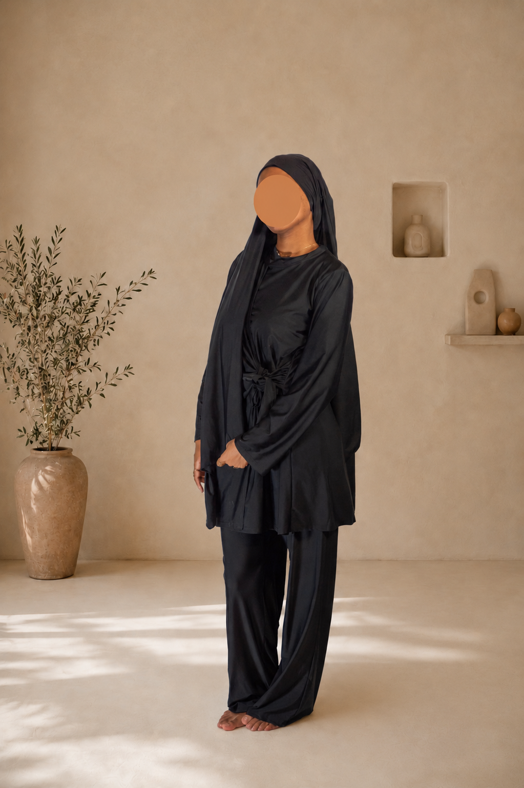 Burkini à nouer 3 pièces