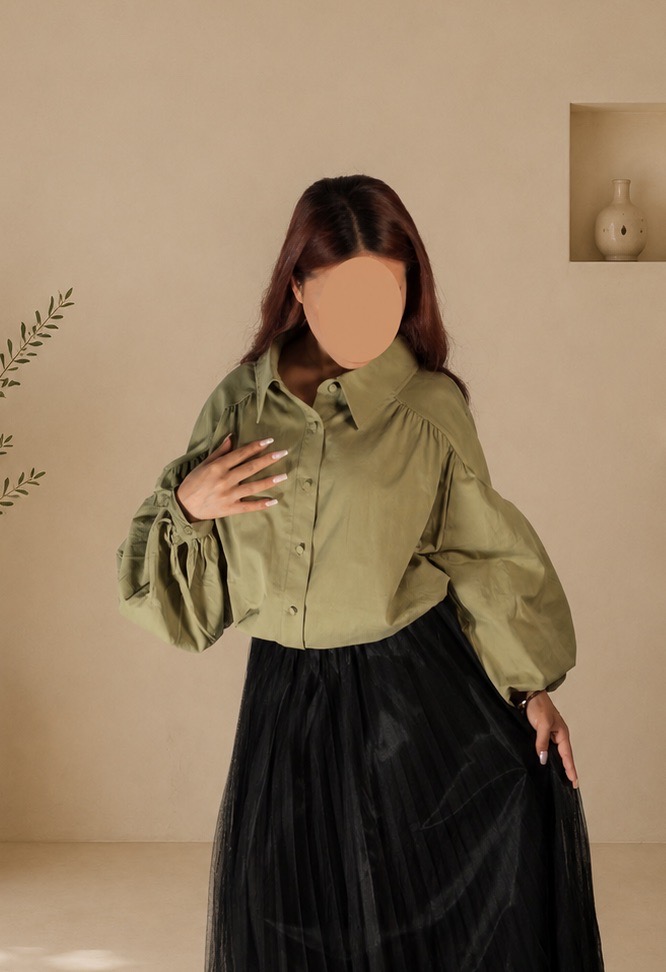 Chemise à manches bouffantes – Image 2